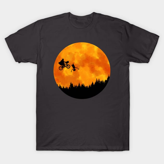 ET Elliot and E.T. T-Shirt by Spock Jenkins